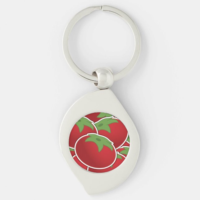 Funky tomato key ring (Front)