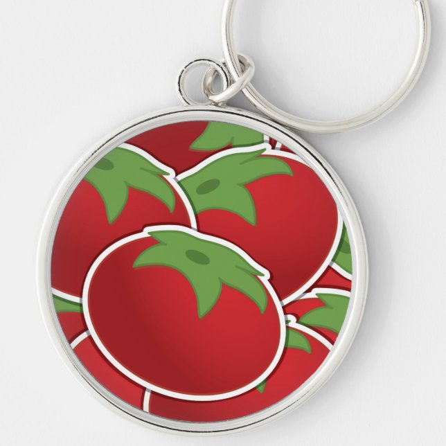 Funky tomato key ring (Front)