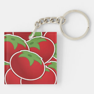 Funky tomato key ring