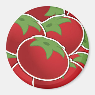 Funky tomato magnet