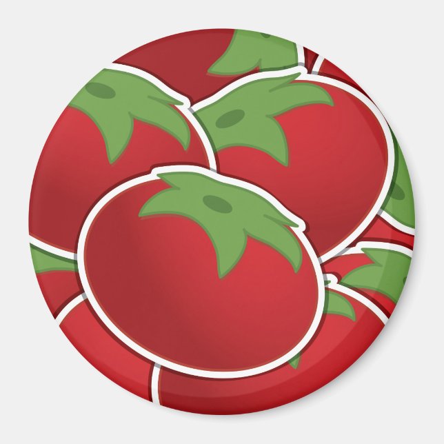 Funky tomato magnet (Front)