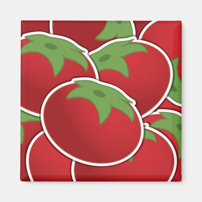 Funky tomato magnet (Front)