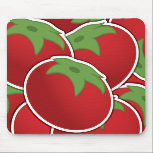 Funky tomato mouse pad