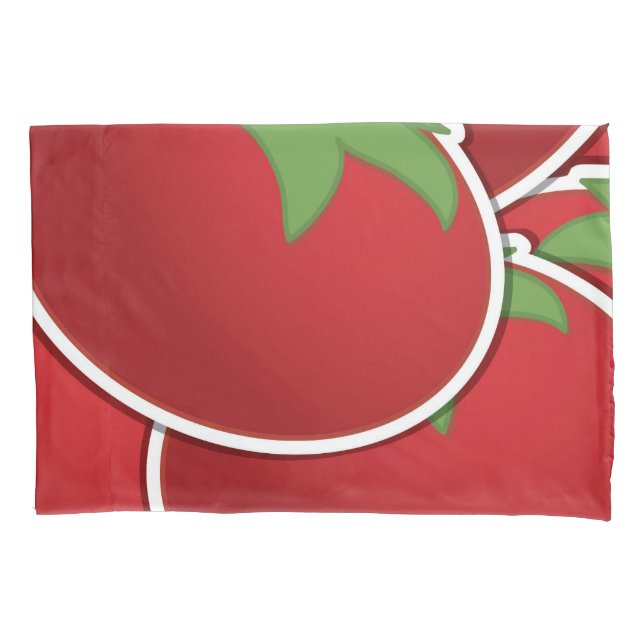 Funky tomato pillowcase (Front)
