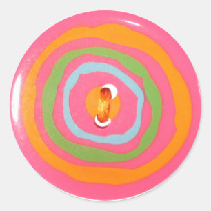 Funky town envelope sealer classic round sticker