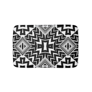 Funky Tribal Chevron Pattern Bath Mat