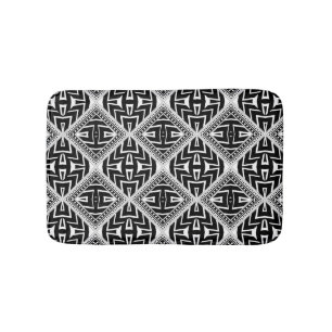 Funky Tribal Pattern Bath Mat