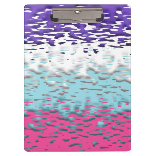 Funky Trippy Ripply Groovy Multisexual Pride Flag Clipboard