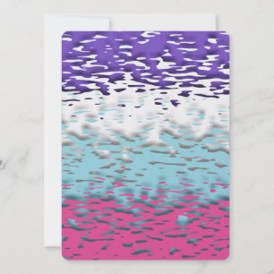 Funky Trippy Ripply Groovy Multisexual Pride Flag Holiday Card
