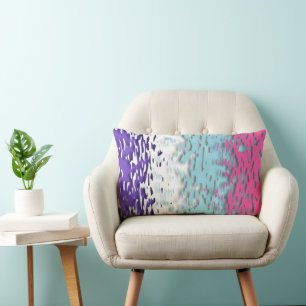 Funky Trippy Ripply Groovy Multisexual Pride Flag Lumbar Cushion