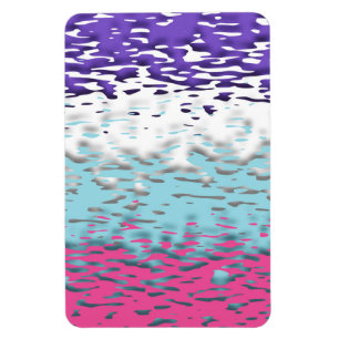 Funky Trippy Ripply Groovy Multisexual Pride Flag Magnet