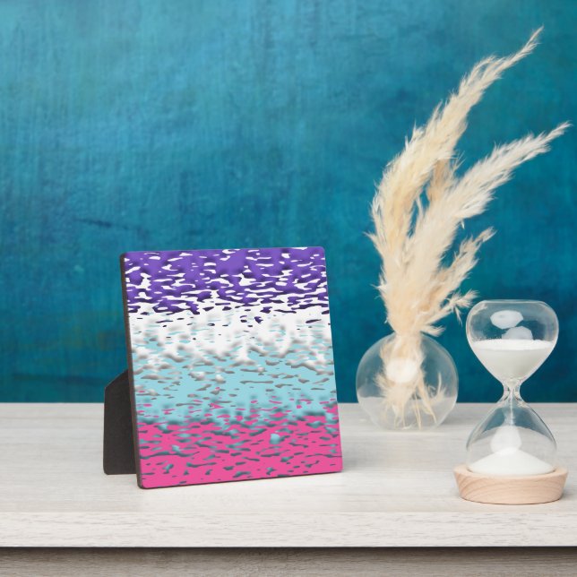 Funky Trippy Ripply Groovy Multisexual Pride Flag Plaque (Insitu)