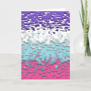Funky Trippy Ripply Groovy Multisexual Pride Flag Thank You Card