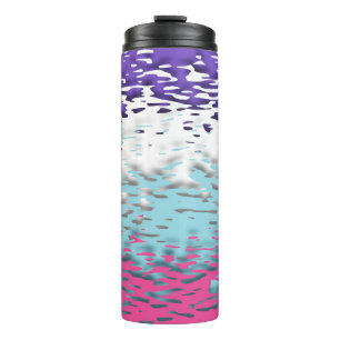 Funky Trippy Ripply Groovy Multisexual Pride Flag Thermal Tumbler