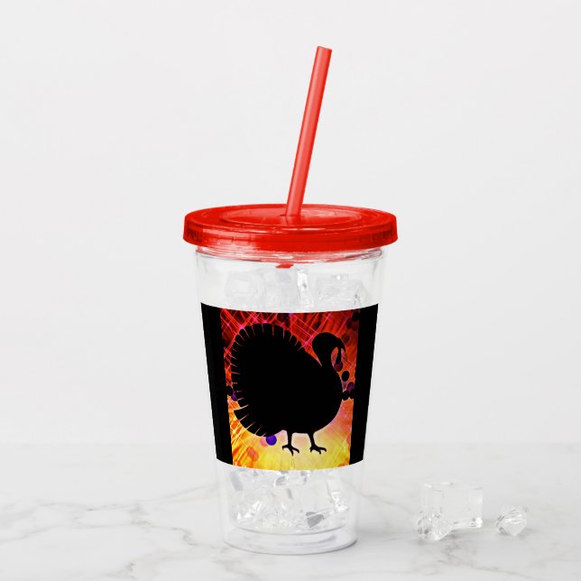Funky Turkey Acrylic Tumbler (Back Ice)