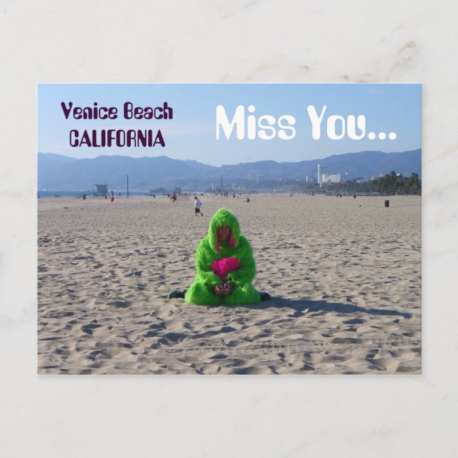 Funky Venice Beach Postcard! Postcard (Front)