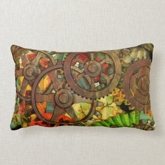 Funky Victorian Steampunk Lumbar Cushion