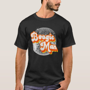 Funky Vintage Retro Disco Mirror 70s Boogie Man Pa T-Shirt
