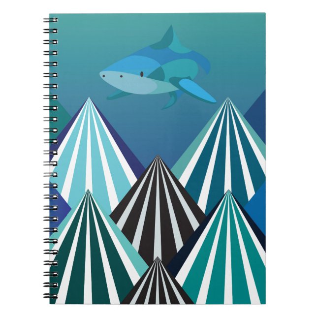 Funky Water Mountains.jpg Notebook (Front)