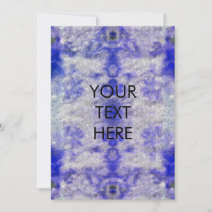 Funky Watercolor Tie Dye Party Blank Card