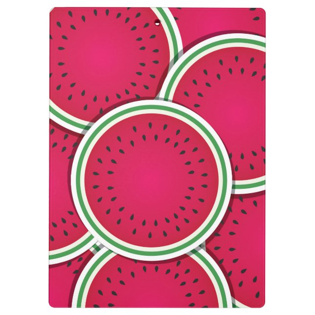 Funky watermelon slices clipboard (Back)