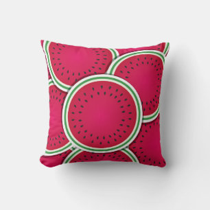 Funky watermelon slices cushion