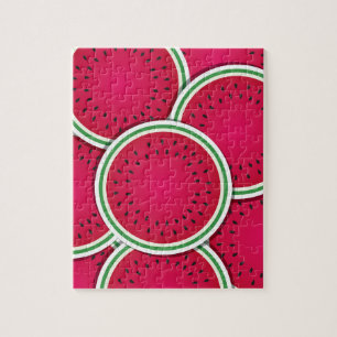 Funky watermelon slices jigsaw puzzle