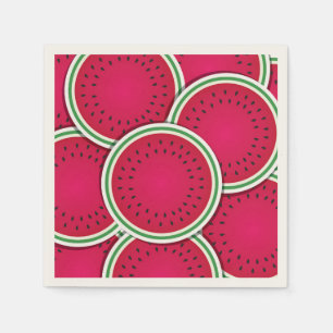 Funky watermelon slices napkin
