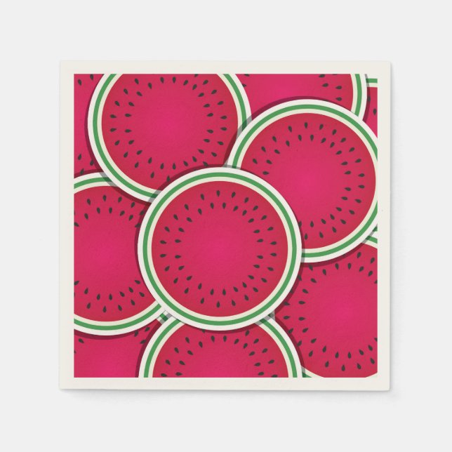 Funky watermelon slices napkin (Front)