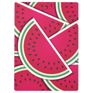 Funky watermelon wedges clipboard