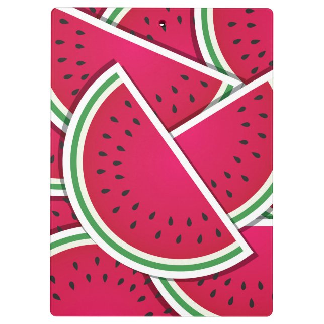 Funky watermelon wedges clipboard (Back)