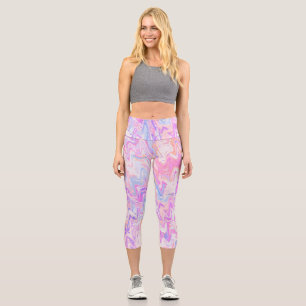 Funky Waves Capri Leggings