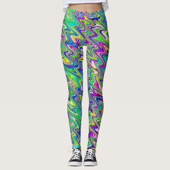 Funky Waves Leggings (Front)