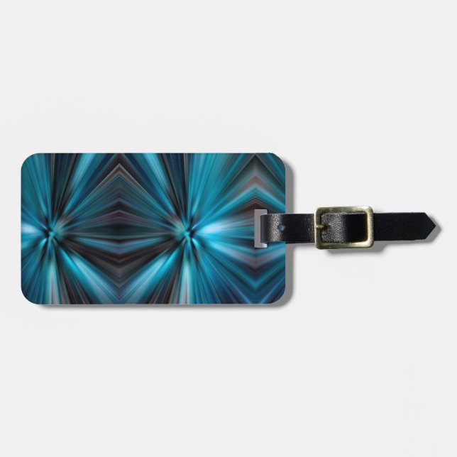 Funky Waves Luggage Tag (Front Horizontal)