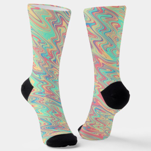 Funky Waves  Socks (Angled)