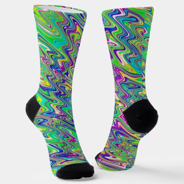 Funky Waves  Socks (Angled)