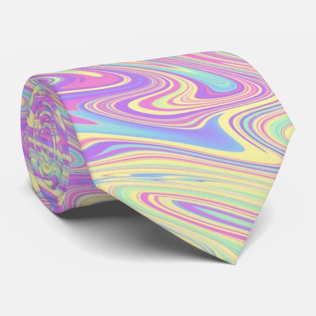Funky Waves  Tie (Rolled)