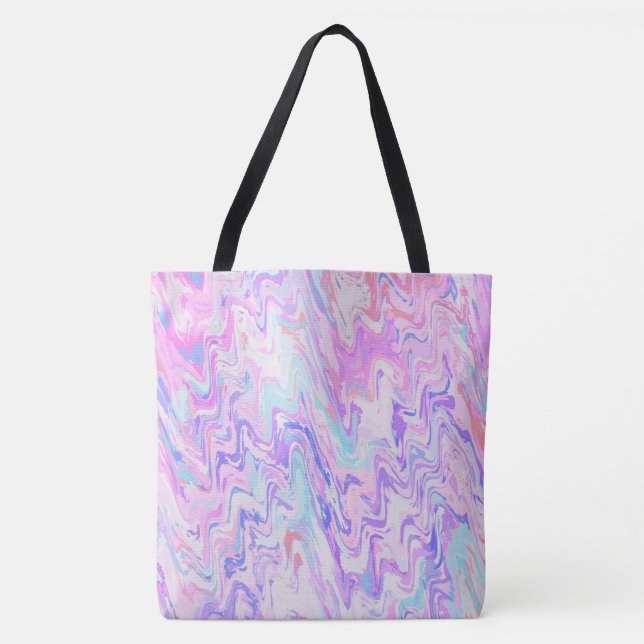 Funky Waves Tote Bag (Front)