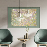 Funky Whimsical Gold Wavy Swirls Art Pattern Foil Prints<br><div class="desc">Beautiful contemporary sage green, pink, teal, violet, lavender purple, mauve taupe, and real gold foil coloured retro abstract geometric waves and swirls pattern. Elegant, stylish, and eclectic minimalism design for the artistic interior designer, the artsy décor decorator, the popular hip trendsetter, the vintage retro art style, or the abstract digital...</div>