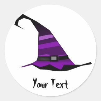 fUNKY WITCH HAT Classic Round Sticker