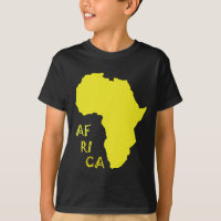 Funky Yellow Africa Map