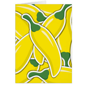 Funky yellow chilli peppers