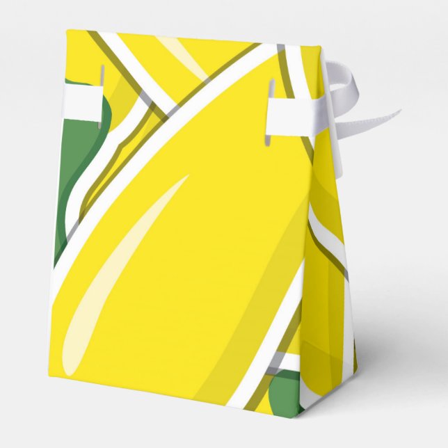 Funky yellow chilli peppers favour box (Back Side)