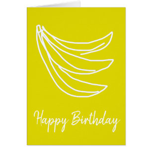 Funky yellow happy banana