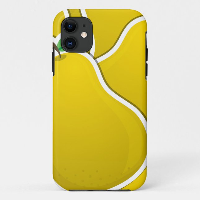 Funky yellow pear Case-Mate iPhone case (Back)