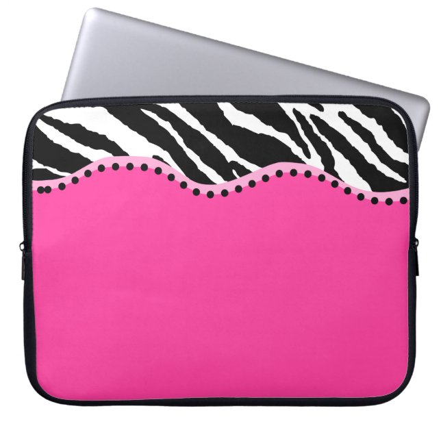 Funky Zebra Laptop Sleeve (Front)