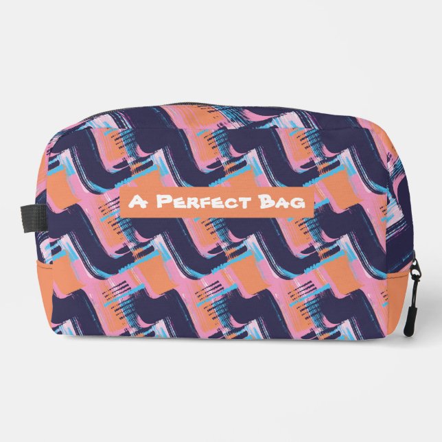 Funky Zigzag. Dopp Kit (Front)
