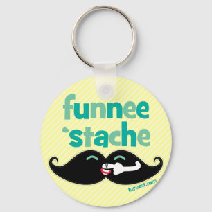 Funnee Stache Key Chain