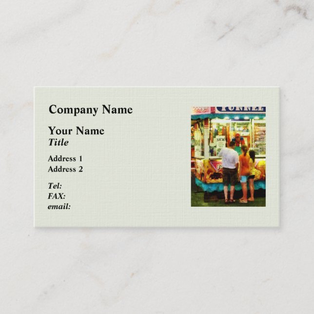 Funnel Cake Business Card (Front)