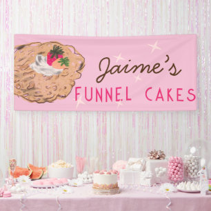 Funnel Cakes Food Truck Baker Business  Banner